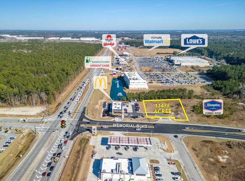 0 Memorial Boulevard, Pooler, GA for sale - Aerial - Image 1 of 4