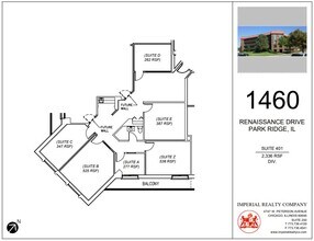 1460 Renaissance Dr, Park Ridge, IL for lease Floor Plan- Image 1 of 1