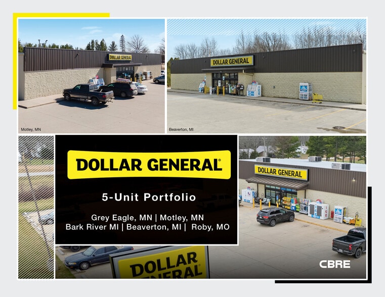 Dollar General 5-Unit Portfolio portfolio of 5 properties for sale on LoopNet.com - Building Photo - Image 1 of 6