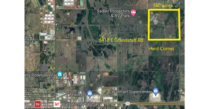 3418 E Grandstaff, Cushing, OK - AERIAL  map view