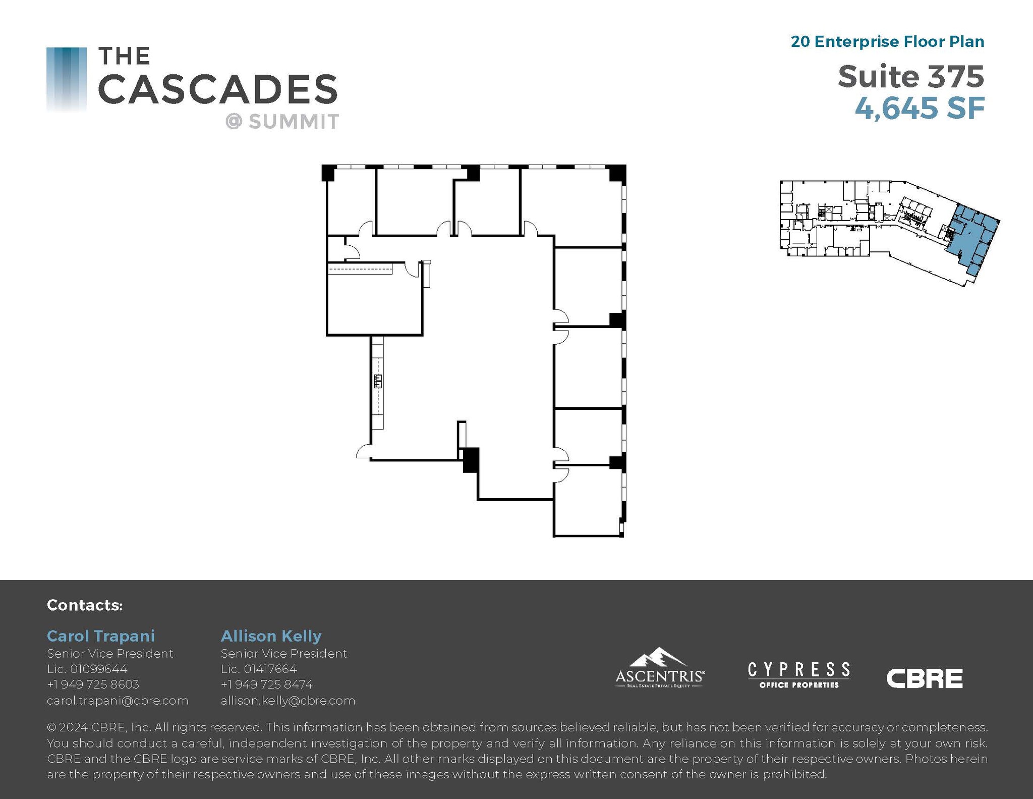 20 Enterprise, Aliso Viejo, CA for lease Floor Plan- Image 1 of 1