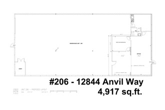 12824 Anvil Way, Surrey, BC for lease Site Plan- Image 1 of 1