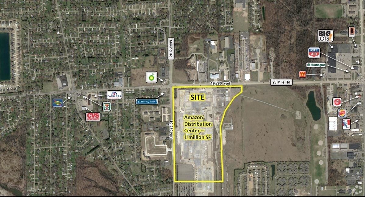 50501 Mound Rd, Shelby Township, MI for sale Aerial- Image 1 of 1