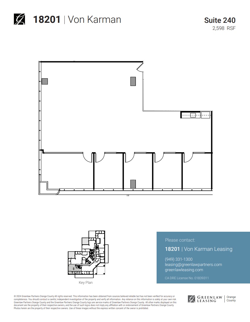 18301 Von Karman Ave, Irvine, CA for lease Floor Plan- Image 1 of 2
