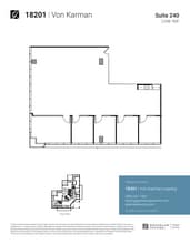 18301 Von Karman Ave, Irvine, CA for lease Floor Plan- Image 1 of 2
