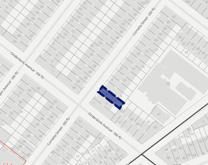 1858 Cornelia St, Ridgewood, NY for sale - Plat Map - Image 2 of 2