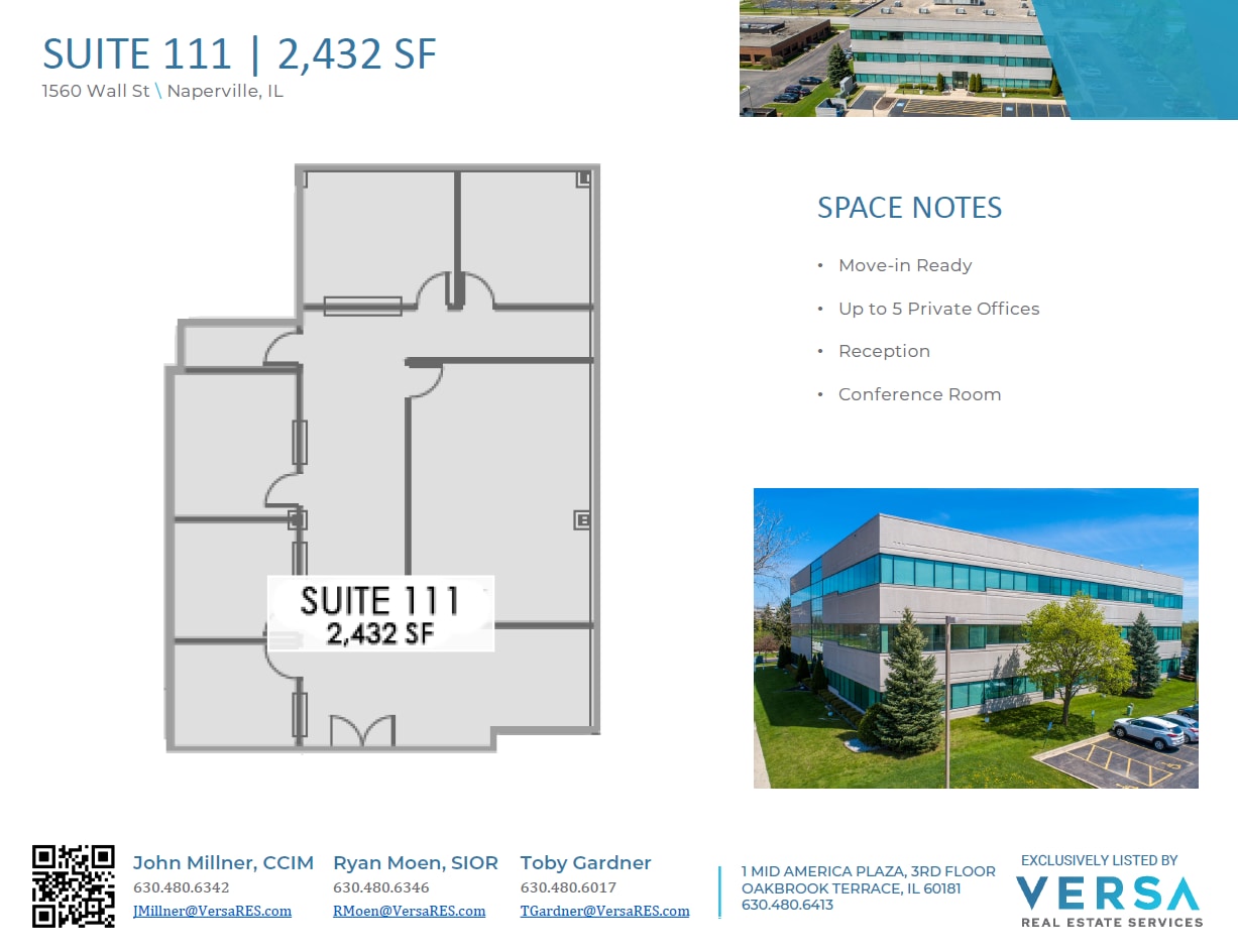 1560 Wall St, Naperville, IL for lease Floor Plan- Image 1 of 1