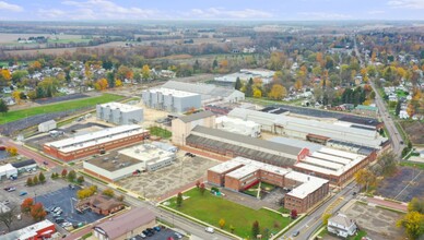 105 N Sandusky St, Mount Vernon, OH - aerial  map view