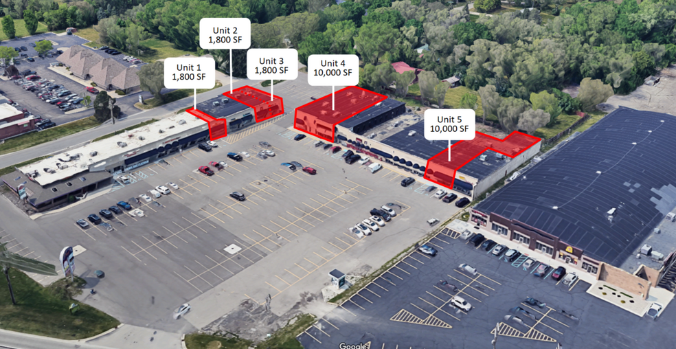 3298-3308 Miller Rd, Flint, MI for lease - Aerial - Image 2 of 2