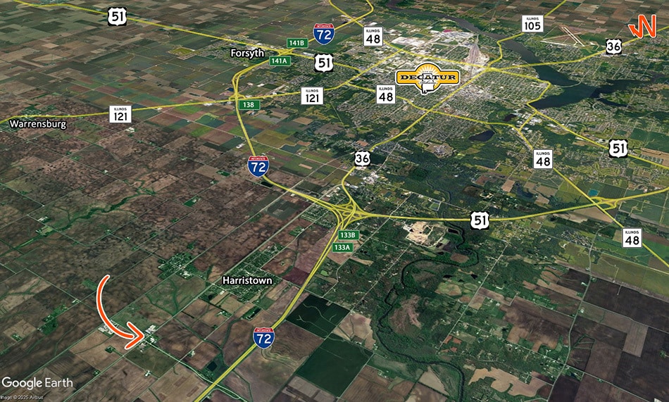 9050 W Harristown Rd, Harristown, IL for sale - Building Photo - Image 2 of 12