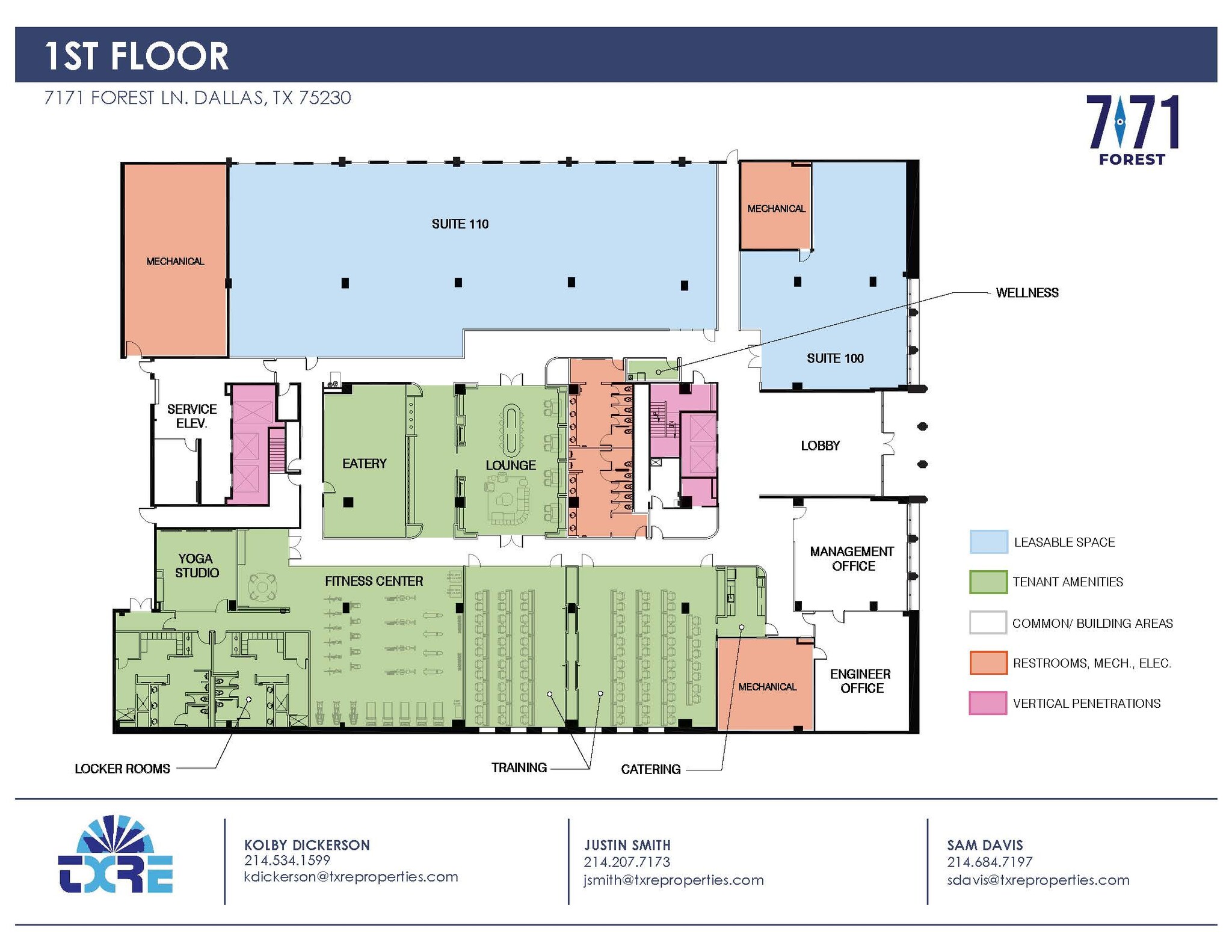 7171 Forest Ln, Dallas, TX for lease Floor Plan- Image 1 of 2