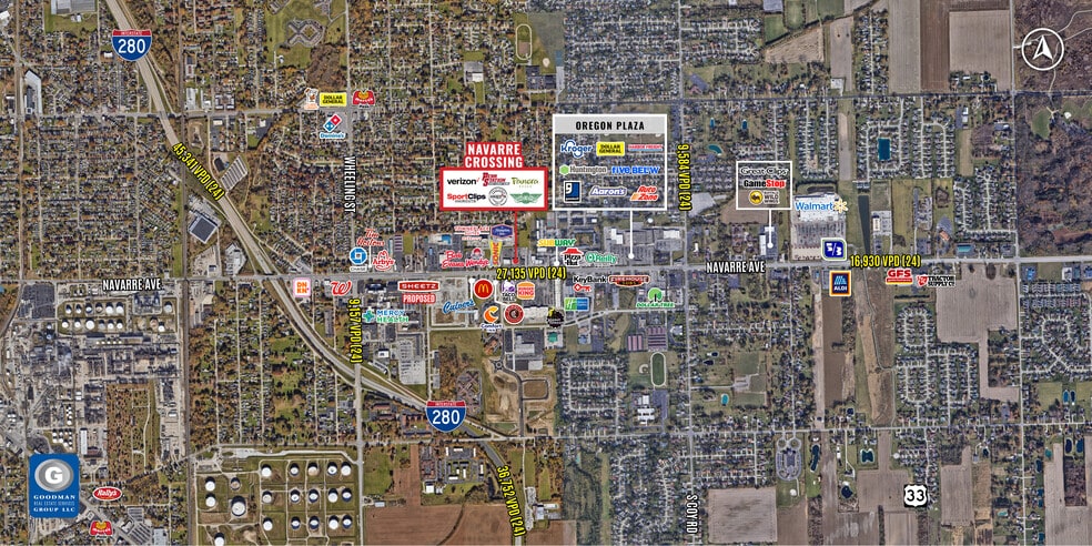 2925-2935 Navarre Ave, Oregon, OH for lease - Building Photo - Image 2 of 2