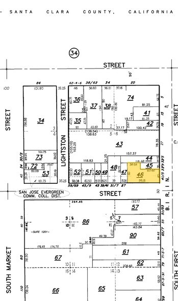 21 Post St, San Jose, CA for lease - Plat Map - Image 2 of 9