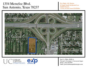 1354 Menefee Blvd, San Antonio, TX - aerial  map view