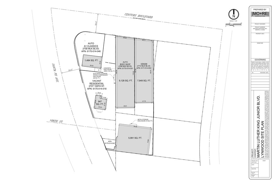 2727 108th St, Lynwood, CA for sale - Site Plan - Image 2 of 7