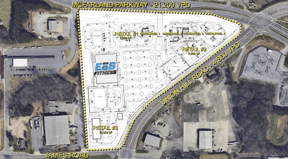 770 Union Hill Road, Alpharetta, GA for lease - Aerial - Image 1 of 2