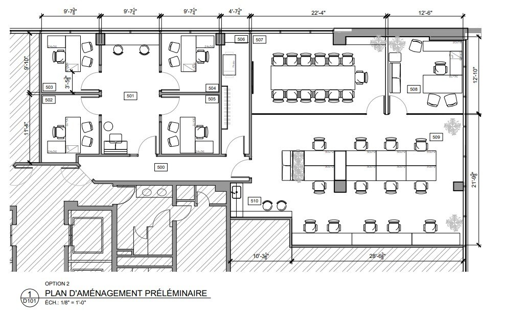 1055 Boul René-Lévesque E, Montréal, QC for lease Floor Plan- Image 1 of 1