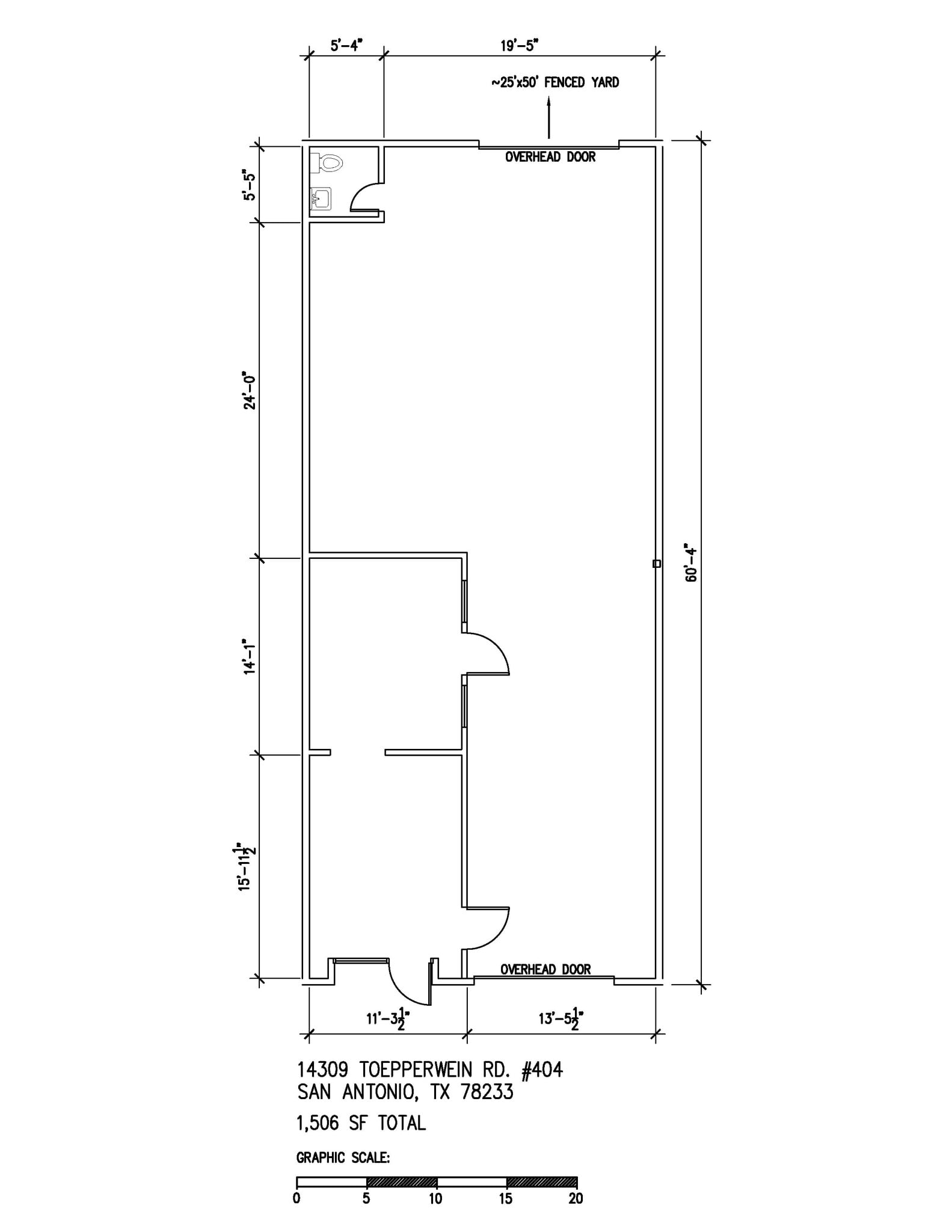 14309 Toepperwein Rd, San Antonio, TX for lease Floor Plan- Image 1 of 1