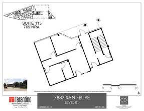 7887 San Felipe St, Houston, TX for lease Floor Plan- Image 1 of 1