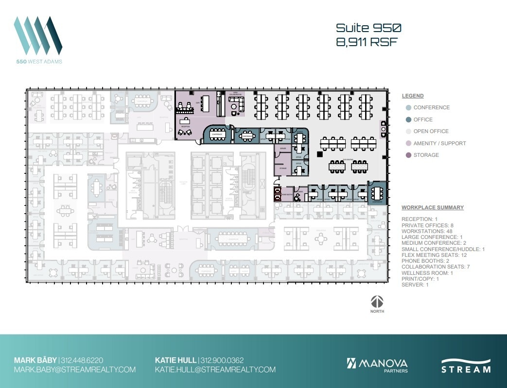 550 W Adams St, Chicago, IL for lease Floor Plan- Image 1 of 15