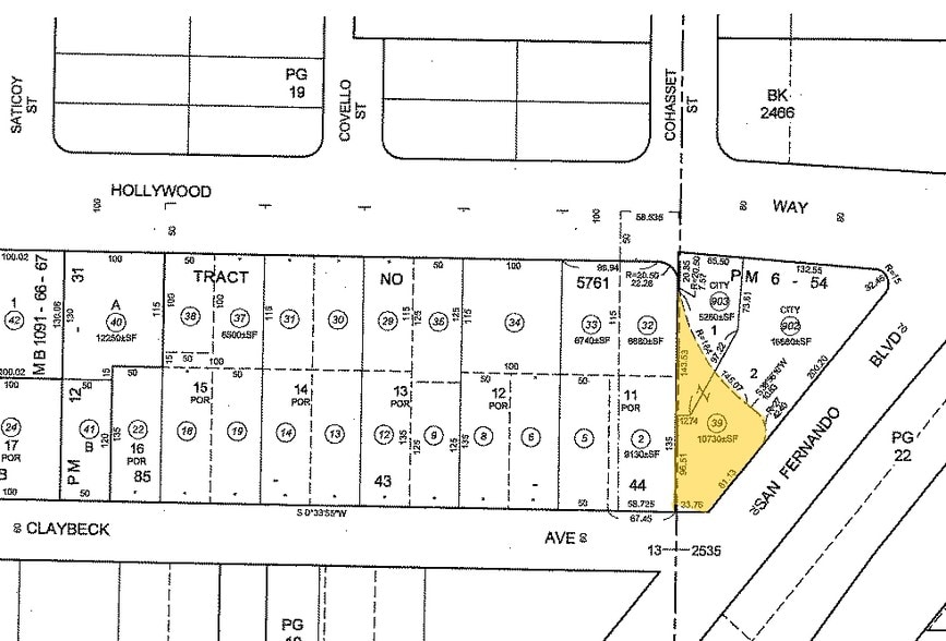3500 N San Fernando Blvd, Burbank, CA for lease - Plat Map - Image 1 of 36