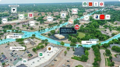 700 Glade Rd, Colleyville, TX - AERIAL map view