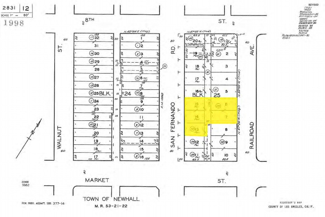 24316 Main St, Newhall, CA for sale Plat Map- Image 1 of 1