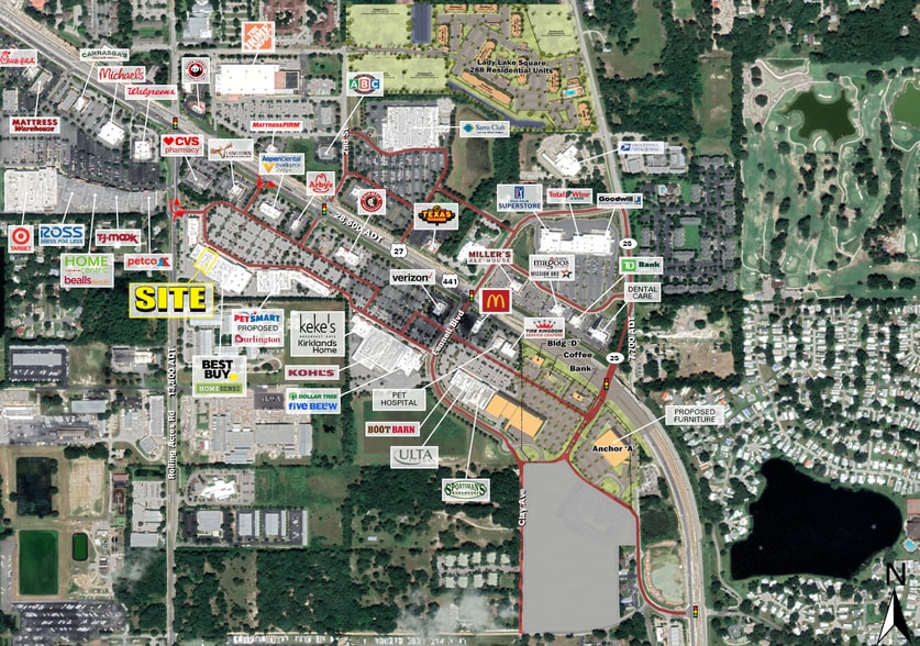 SWC US 441 hwy, Lady Lake, FL for lease - Aerial - Image 3 of 5