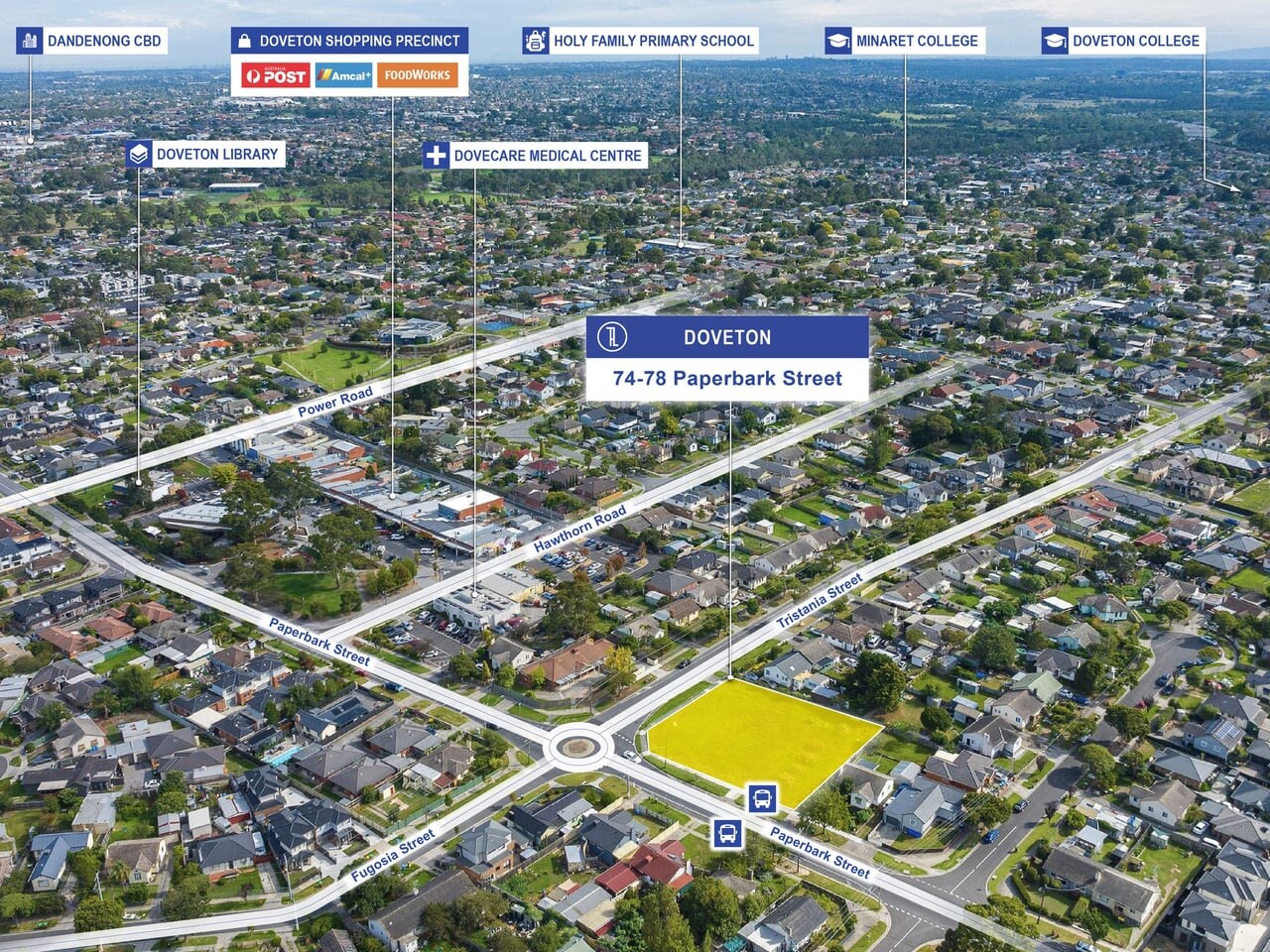 74-78 Paperbark St, Doveton for lease Aerial- Image 1 of 3