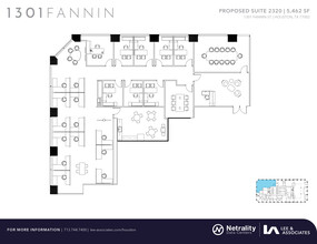 1301 Fannin St, Houston, TX for lease Floor Plan- Image 1 of 2