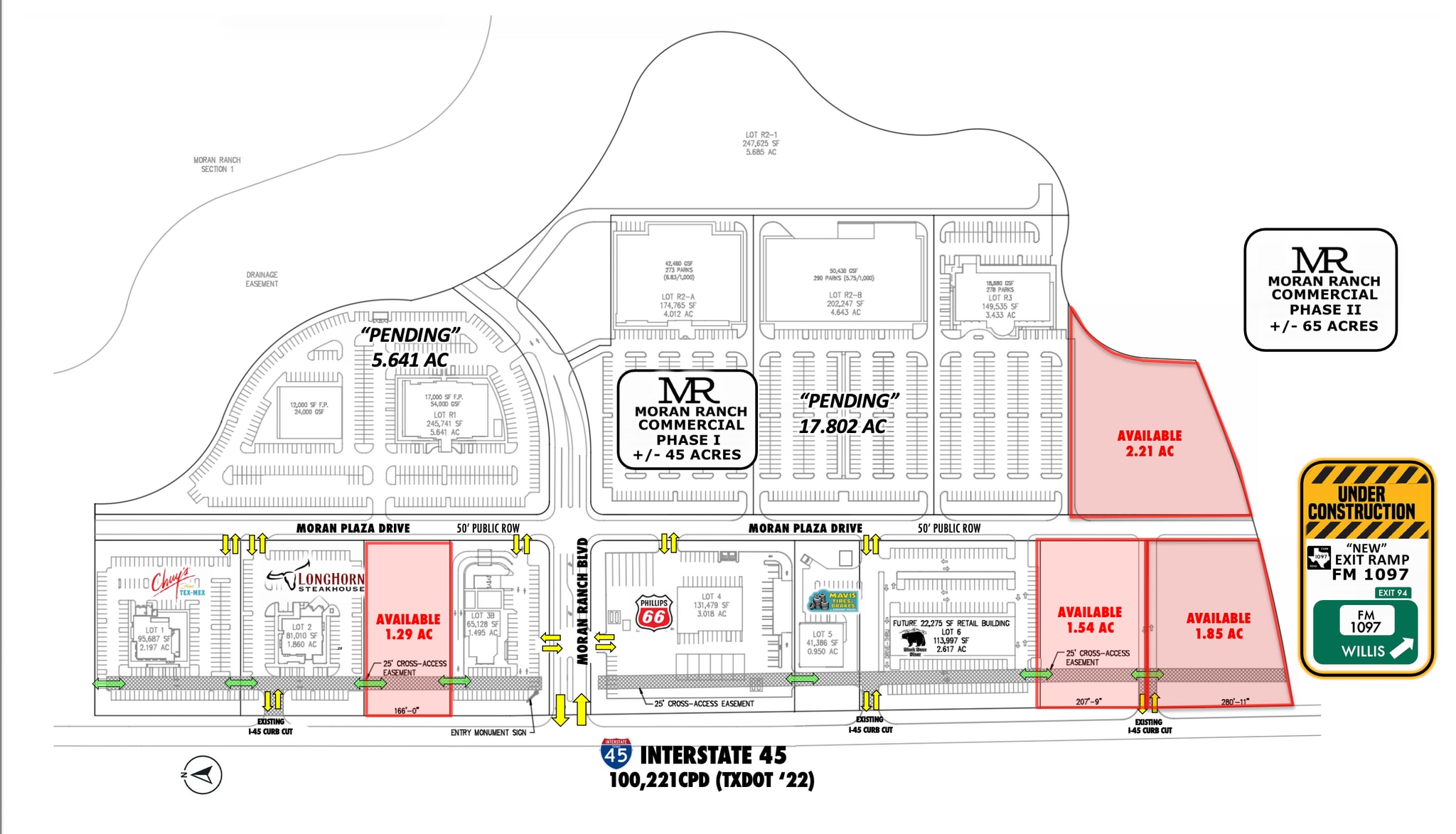 I-45 & FM 1097, Willis, TX for sale Site Plan- Image 1 of 4