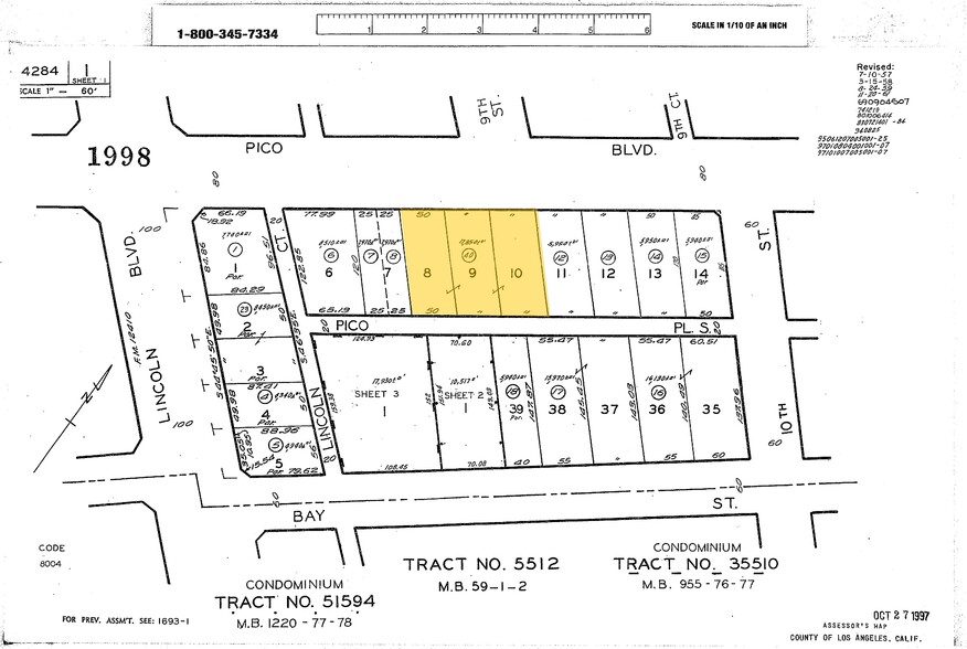 828 Pico Blvd, Santa Monica, CA for lease - Plat Map - Image 3 of 3