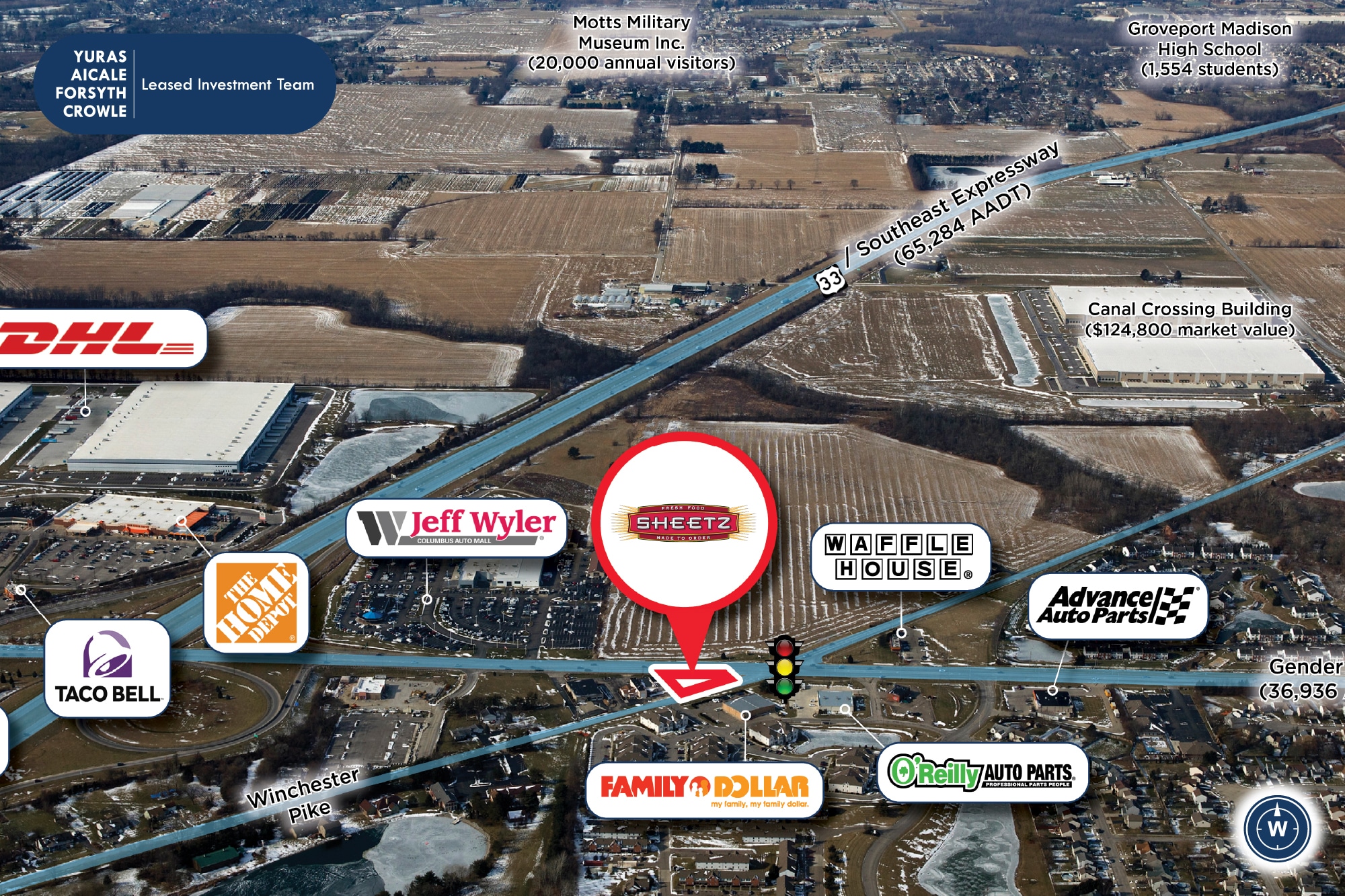 761 Winchester pike, Canal Winchester, OH 43110 Sheetz Ground Lease