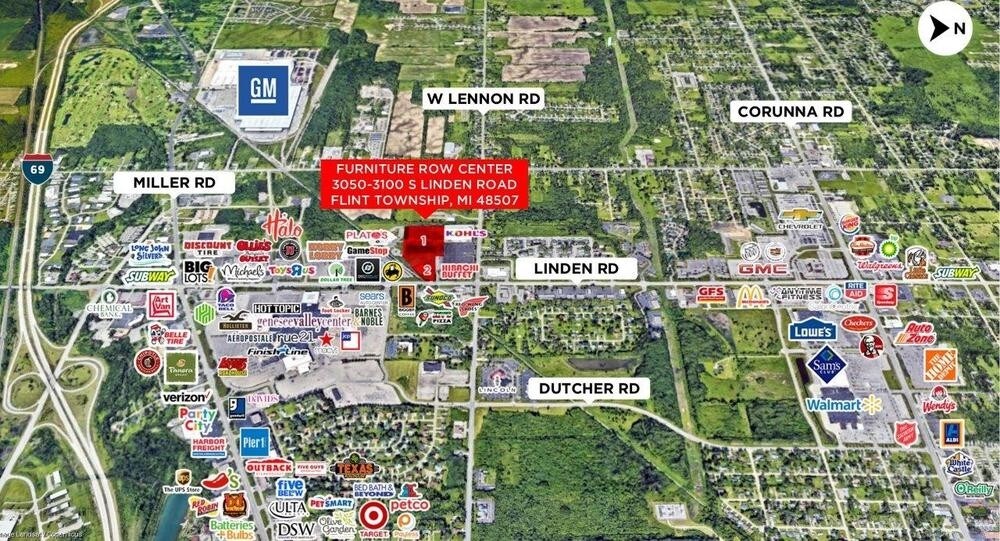 3070 S Linden Rd, Flint, MI for sale Aerial- Image 1 of 1