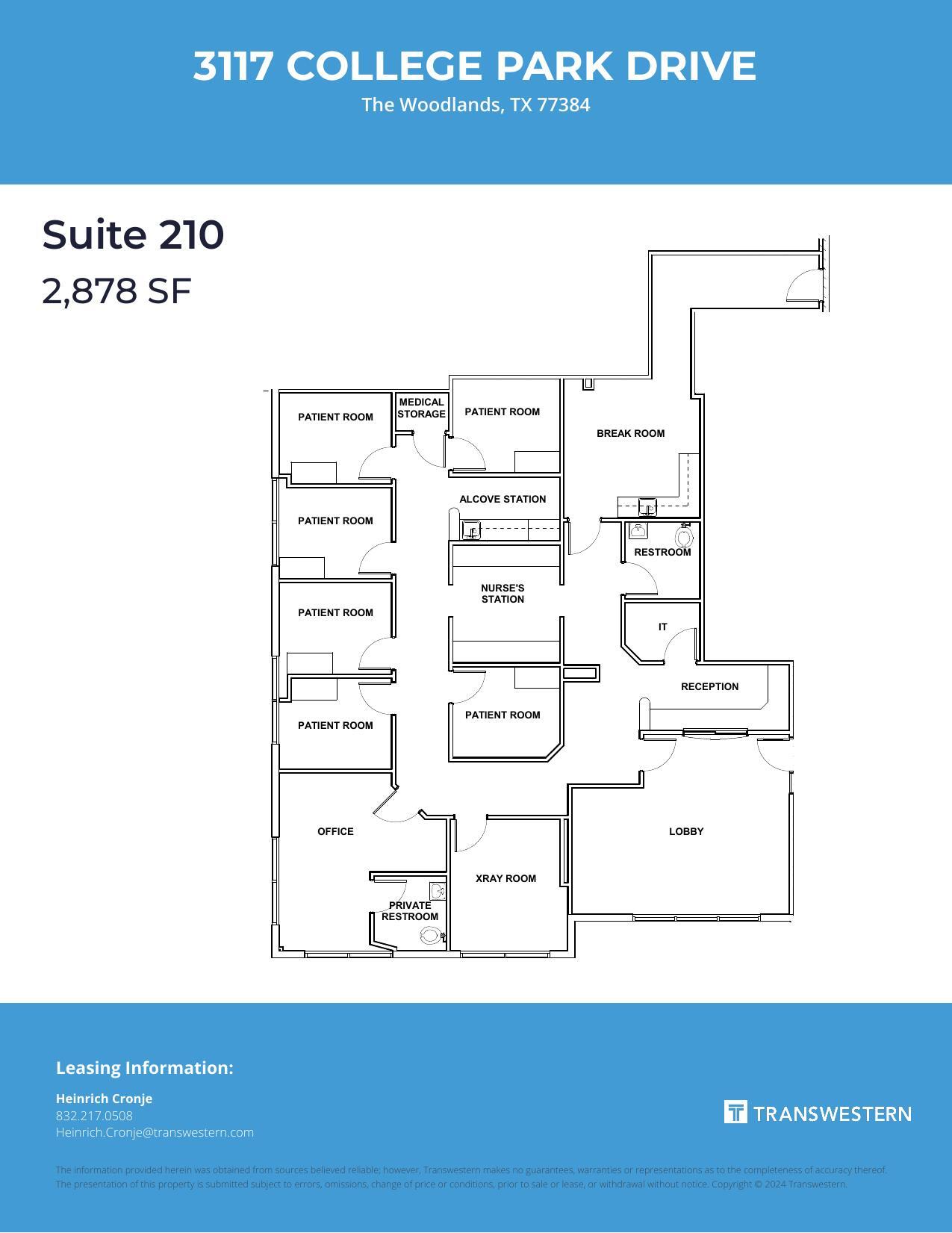 3117 College Park Dr, The Woodlands, TX for lease Floor Plan- Image 1 of 2