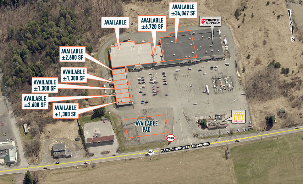 454 Route 590, Lake Ariel, PA for lease - Site Plan - Image 1 of 3