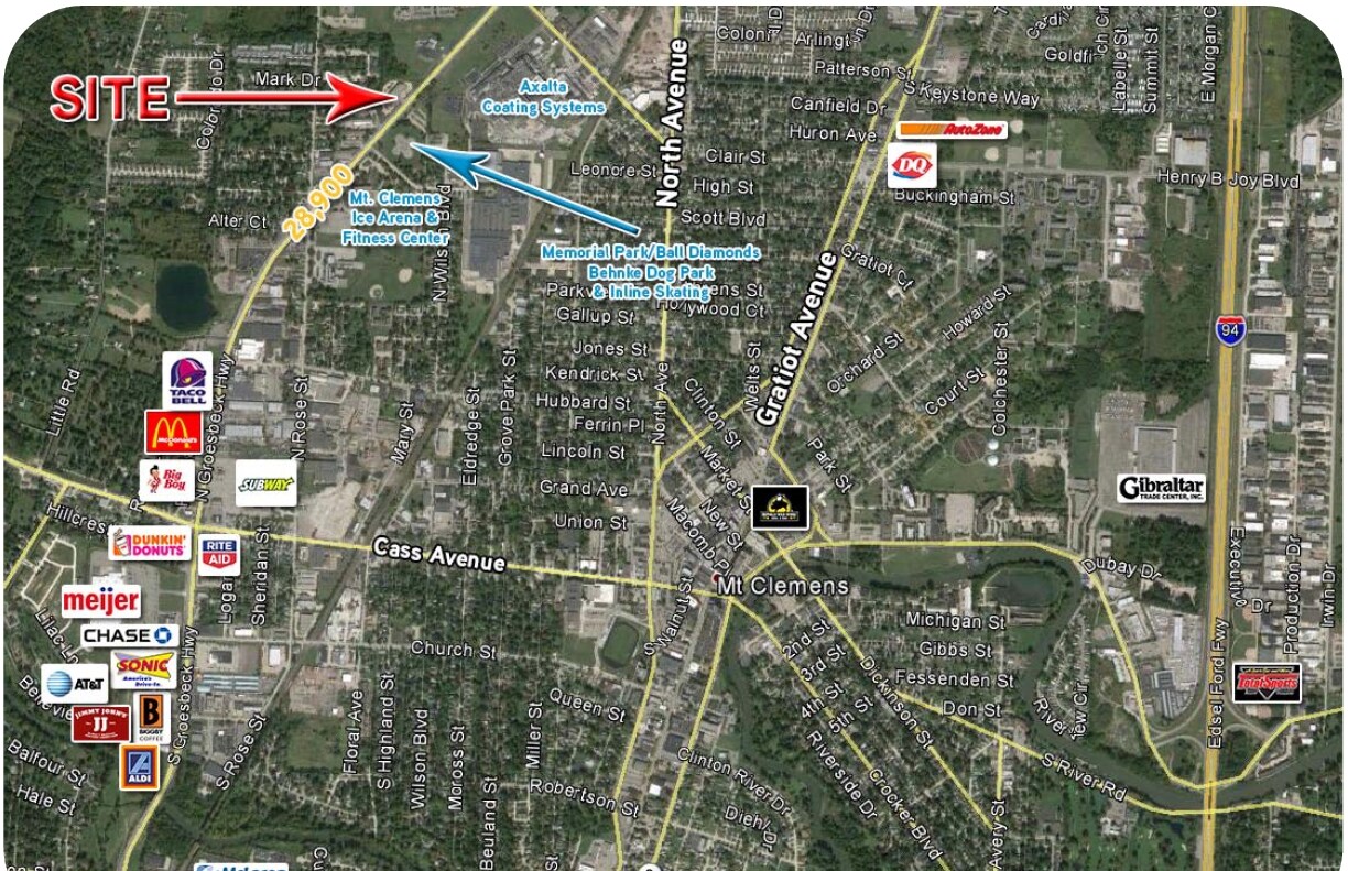 395 N Groesbeck Hwy, Mount Clemens, MI, 48043 Retail Space For Lease