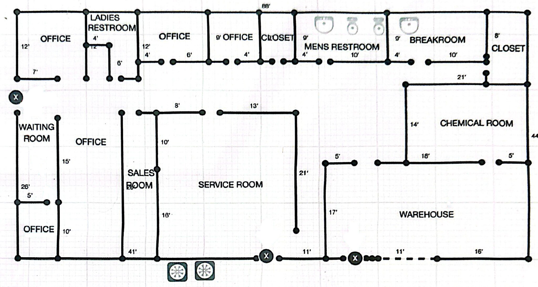 7381 Hawkinsville Rd, Macon-Bibb, GA for lease Floor Plan- Image 1 of 1