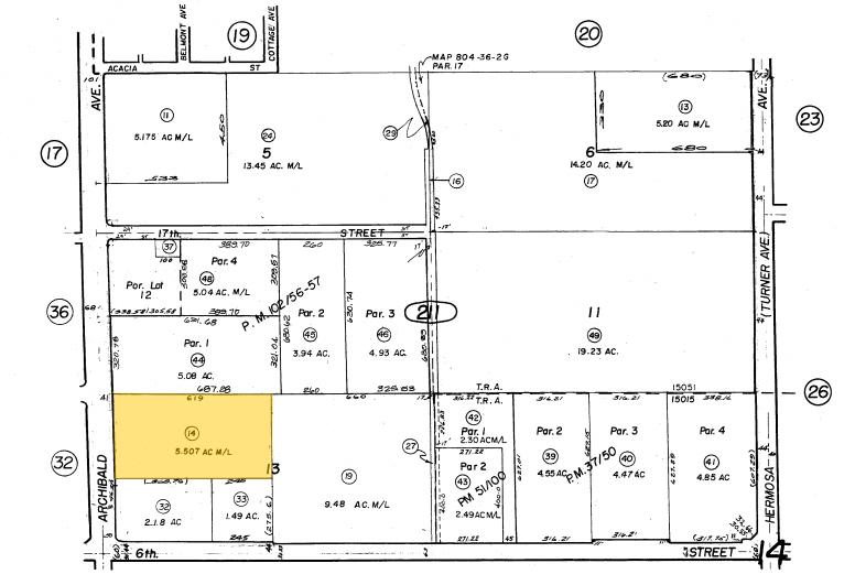 9249-9272 Archibald Ave, Rancho Cucamonga, CA for lease - Plat Map - Image 2 of 69