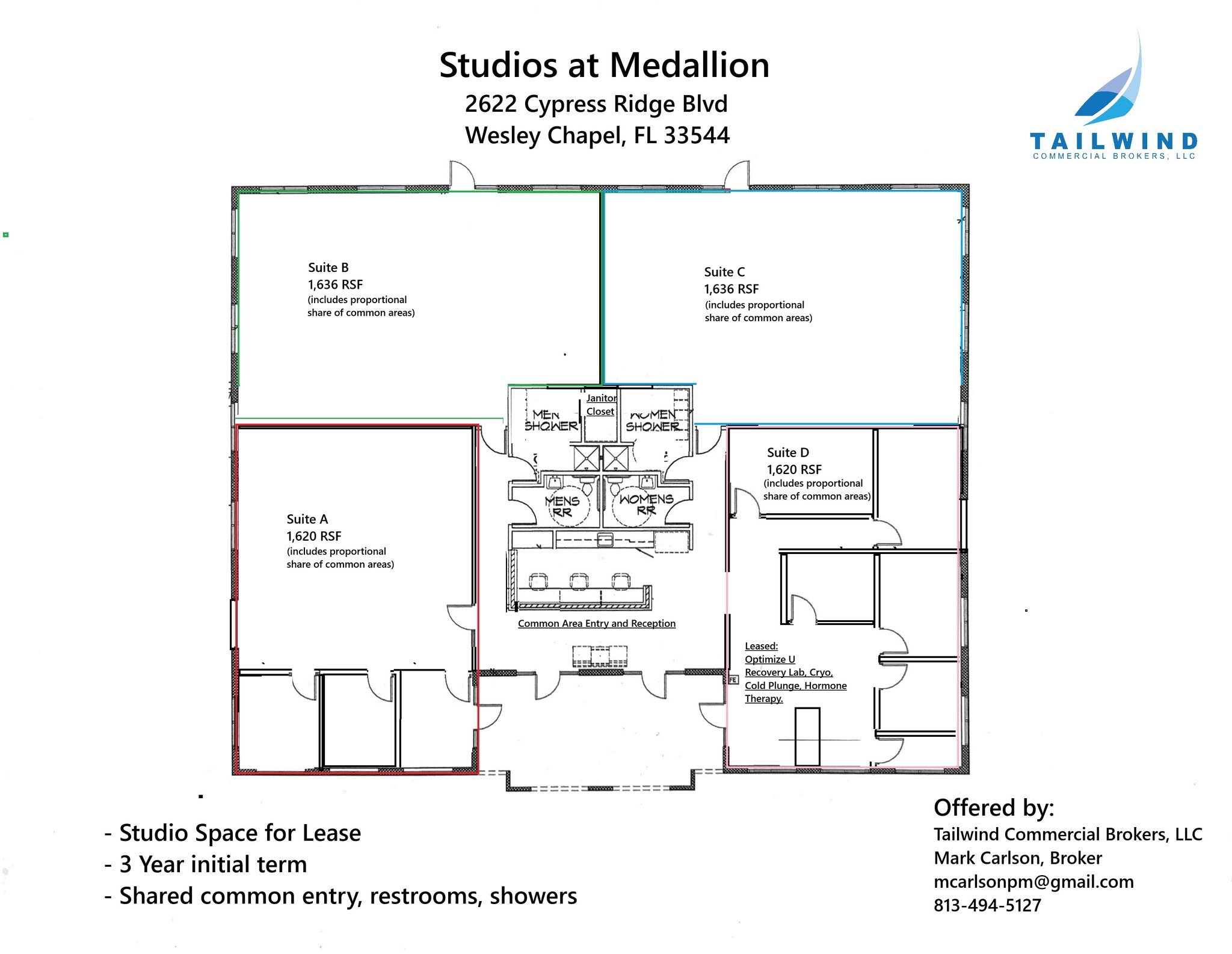 2626 Cypress Ridge Blvd, Wesley Chapel, FL for lease Floor Plan- Image 1 of 8