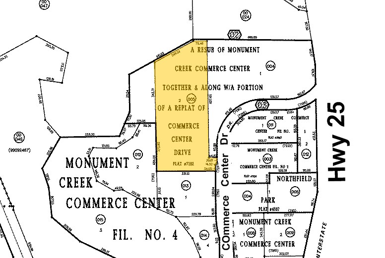 7222 Commerce Center Dr, Colorado Springs, CO for sale - Plat Map - Image 1 of 1