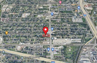 6113 Jensen Dr, Houston, TX - aerial  map view