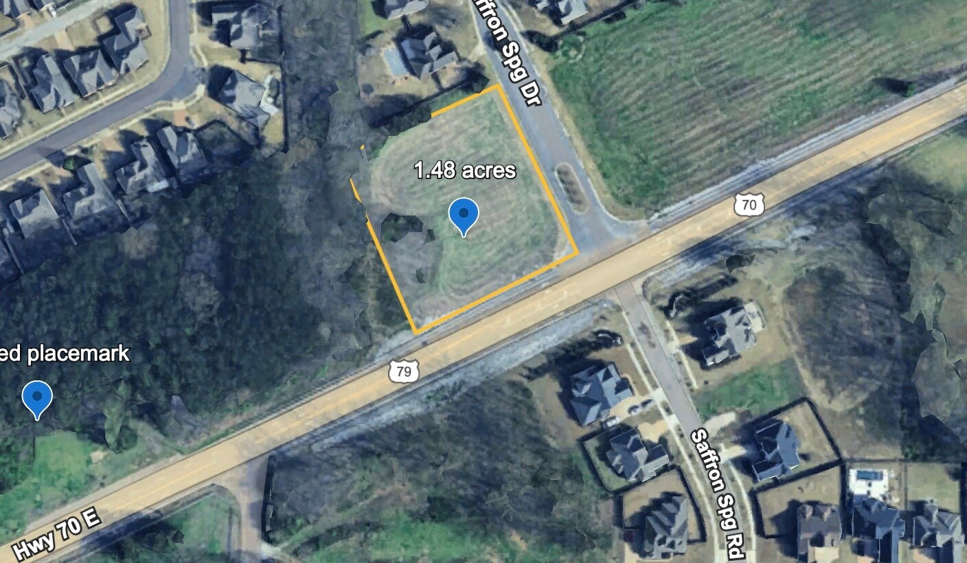 Evergreen & Highway 70, Lakeland, TN for sale Plat Map- Image 1 of 2