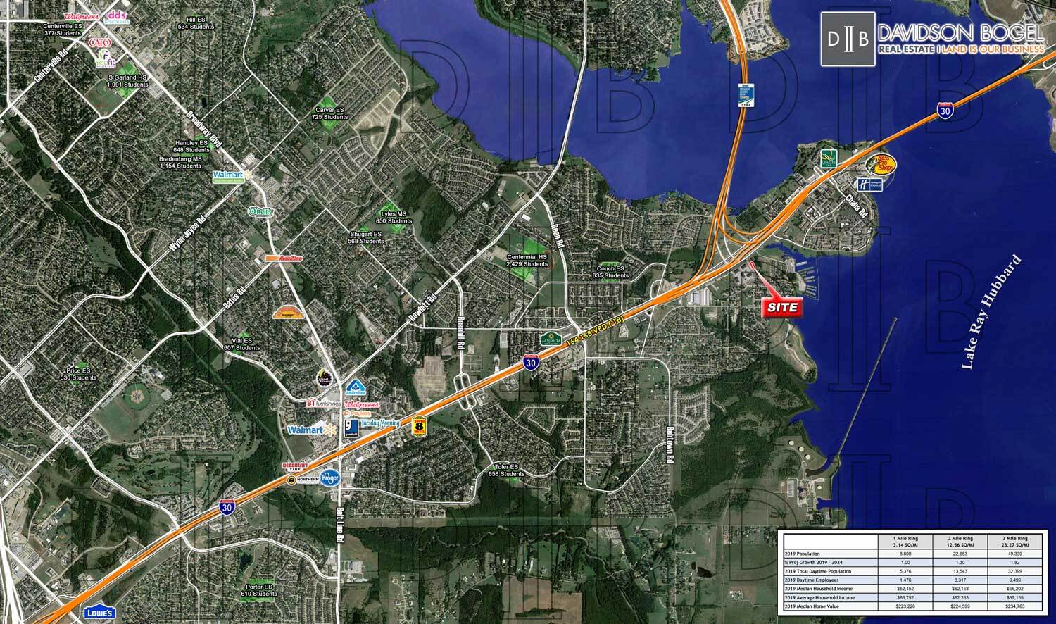 SEQ of I-30 & Peninsula Way, Garland, TX for sale Primary Photo- Image 1 of 1