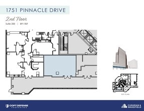 1751 Pinnacle Dr, McLean, VA for lease Floor Plan- Image 1 of 1