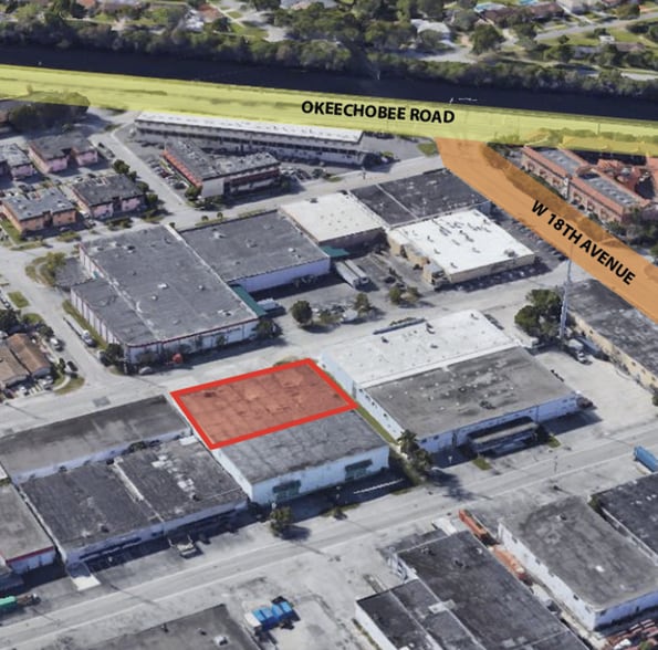 741 W 17th St, Hialeah, FL for lease - Aerial - Image 1 of 2