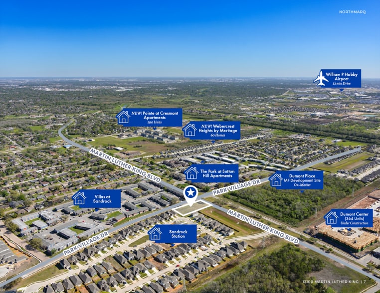 12100 Martin Luther King Blvd, Houston, TX for sale - Aerial - Image 2 of 2