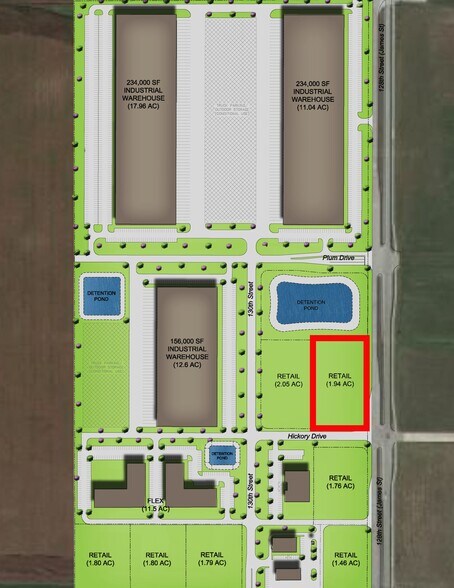 4800 128th Street, Urbandale, IA for sale - Site Plan - Image 2 of 2
