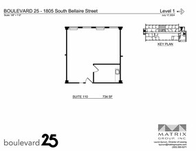 1805 S Bellaire St, Denver, CO for lease Floor Plan- Image 2 of 2