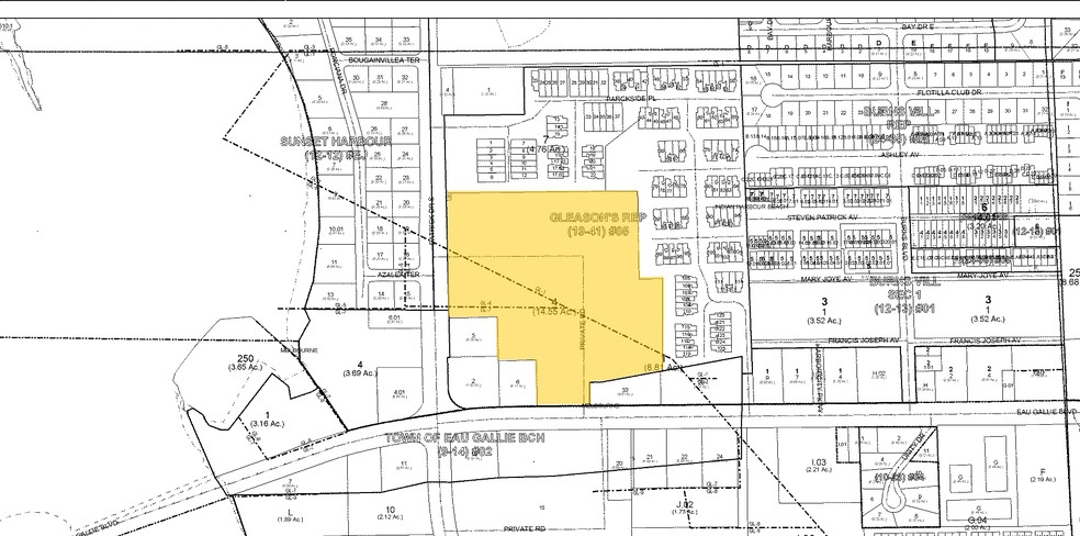 204-284 E Eau Gallie Blvd, Indian Harbour Beach, FL for lease - Plat Map - Image 2 of 13